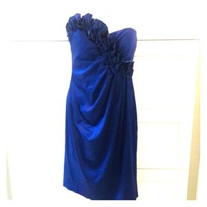 Gorgeous Navy strapless cocktail dress